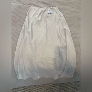 Guess Cream Maxi Satin Skirt